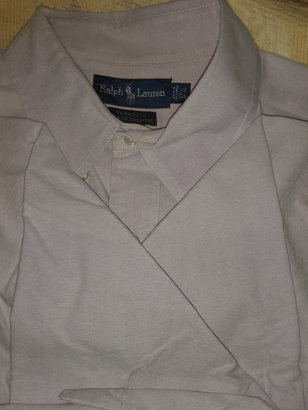 Ralph Lauren Men’s Pale Pink Oxford Button-Down Shirt